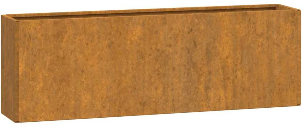 Sieniniai loveliai, 2vnt., rūdžių, 53x10x17cm, Corten plienas