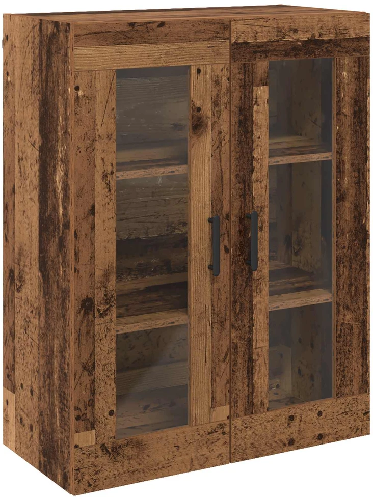 Sieniniai spintelės 2 vnt. Sena mediena 69,5 x 34 x 90 cm
