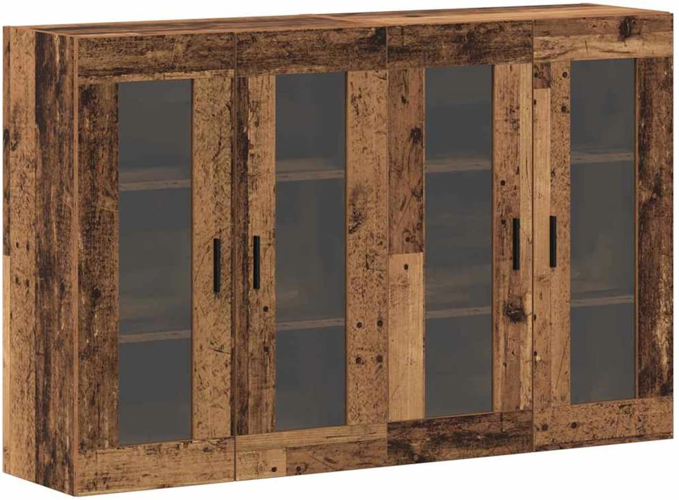 Sieniniai spintelės 2 vnt. Sena mediena 69,5 x 34 x 90 cm