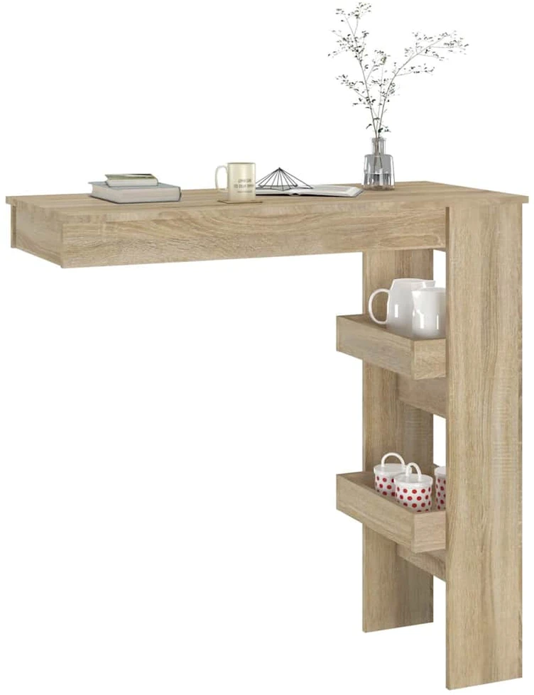 Sieninis baro staliukas, ąžuolo, 102x45x103,5cm, mediena