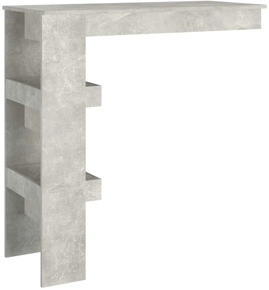 Sieninis baro staliukas, pilkas, 102x45x103,5cm, mediena