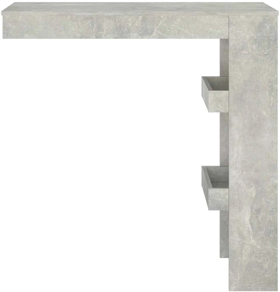 Sieninis baro staliukas, pilkas, 102x45x103,5cm, mediena
