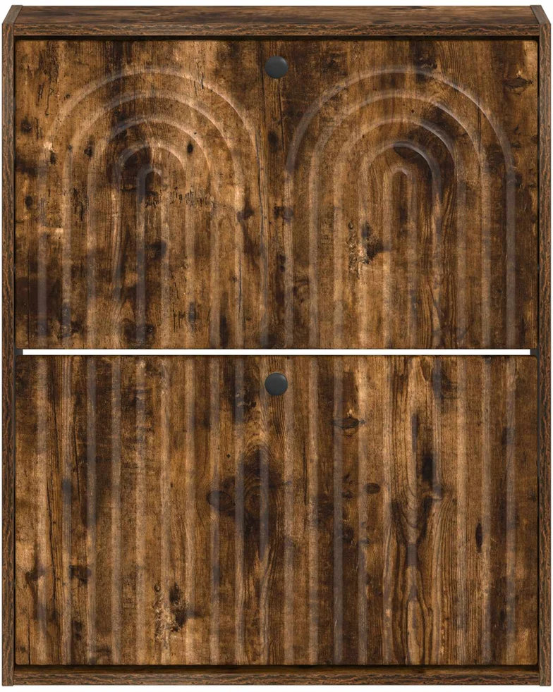 Sieninis batų kabinetas ALKMAAR 71 x 17 x 86 cm Dūminio ąžuolo