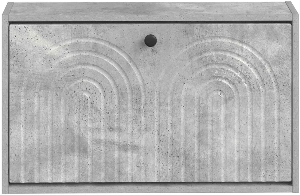 Sieninis batų kabinetas ALKMAAR 71 x 17 x 43 cm Betono pilka