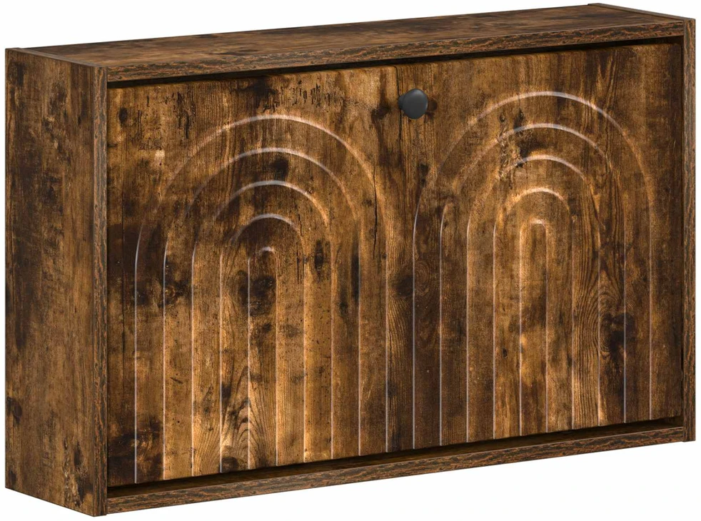 Sieninis batų kabinetas ALKMAAR 71 x 17 x 43 cm Dūminio ąžuolo
