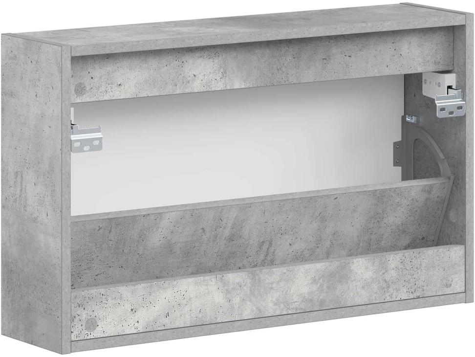 Sieninis batų kabinetas ALKMAAR 71 x 17 x 43 cm Betono pilka