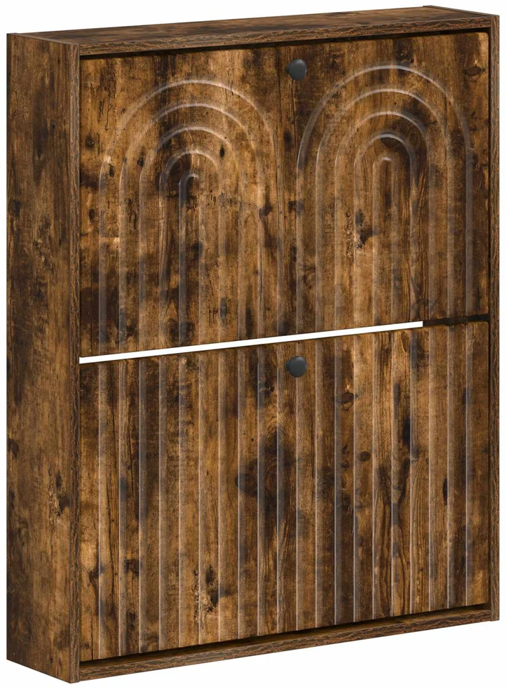 Sieninis batų kabinetas ALKMAAR 71 x 17 x 86 cm Dūminio ąžuolo