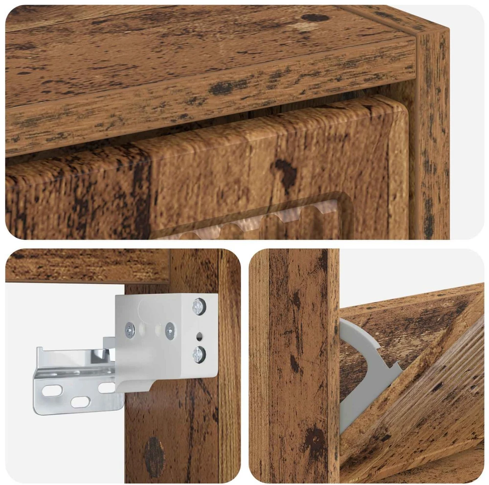 Sieninis batų kabinetas EDE 71 x 17 x 43 cm Apdirbta mediena