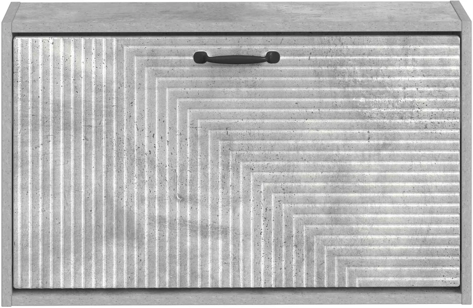 Sieninis batų kabinetas HAARLEM 71 x 17 x 43 cm Betono pilka