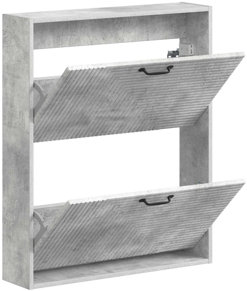 Sieninis batų kabinetas HAARLEM 71 x 17 x 86 cm Betono pilka