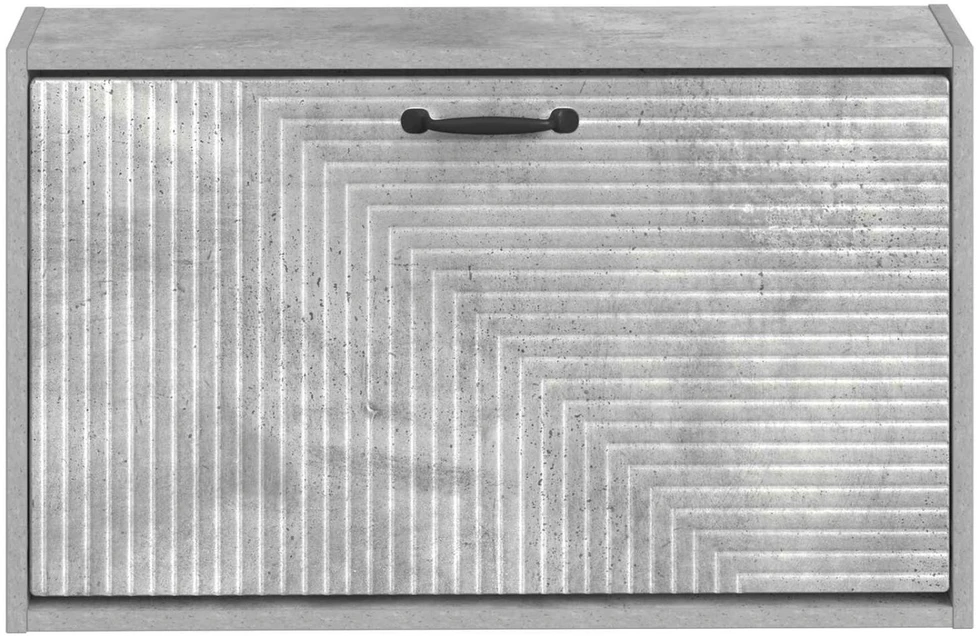 Sieninis batų kabinetas HAARLEM 71 x 17 x 43 cm Betono pilka