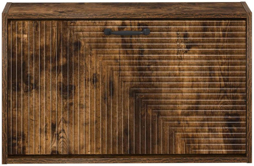 Sieninis batų kabinetas HAARLEM 71 x 17 x 43 cm Dūminio ąžuolo