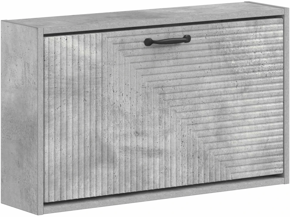 Sieninis batų kabinetas HAARLEM 71 x 17 x 43 cm Betono pilka