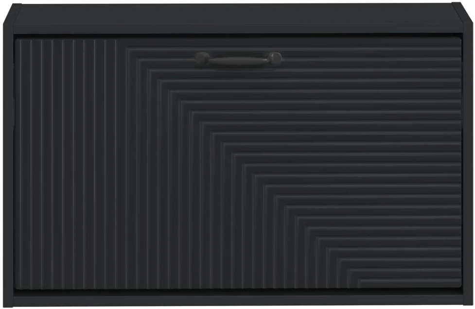 Sieninis batų kabinetas HAARLEM 71 x 17 x 43 cm Juoda