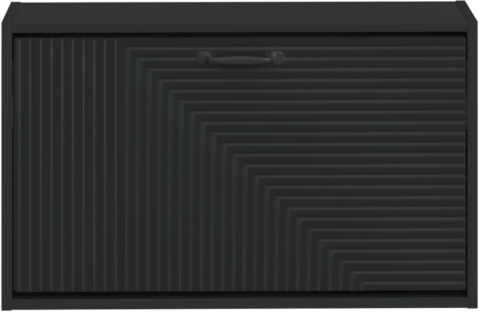 Sieninis batų kabinetas HAARLEM 71 x 17 x 43 cm Juoda