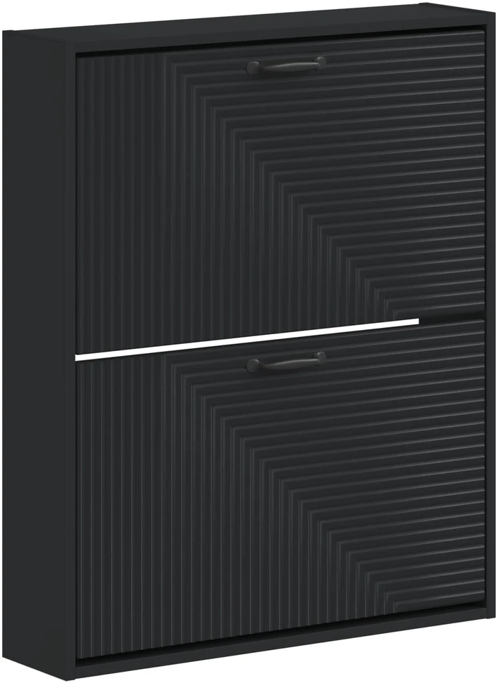 Sieninis batų kabinetas HAARLEM 71 x 17 x 86 cm Juoda