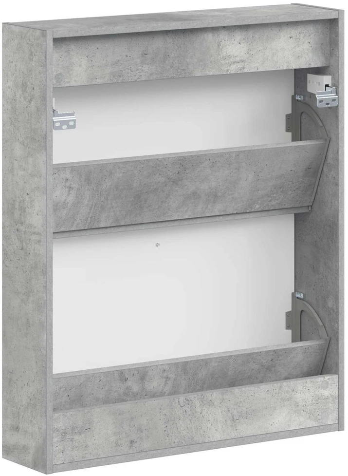 Sieninis batų kabinetas UTRECHT 71 x 17 x 86 cm Betono pilka