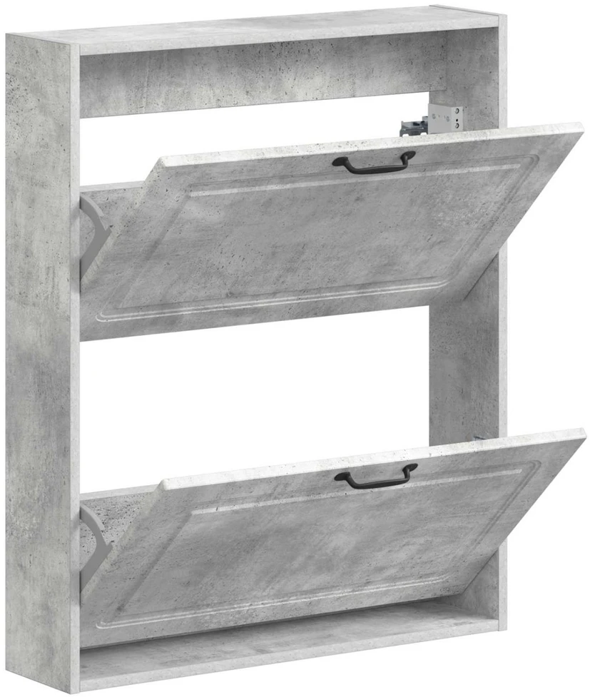 Sieninis batų kabinetas UTRECHT 71 x 17 x 86 cm Betono pilka