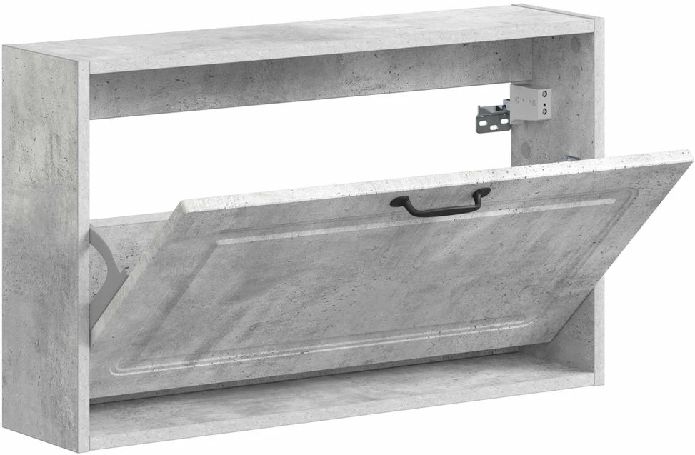Sieninis batų kabinetas UTRECHT 71 x 17 x 43 cm Betono pilka