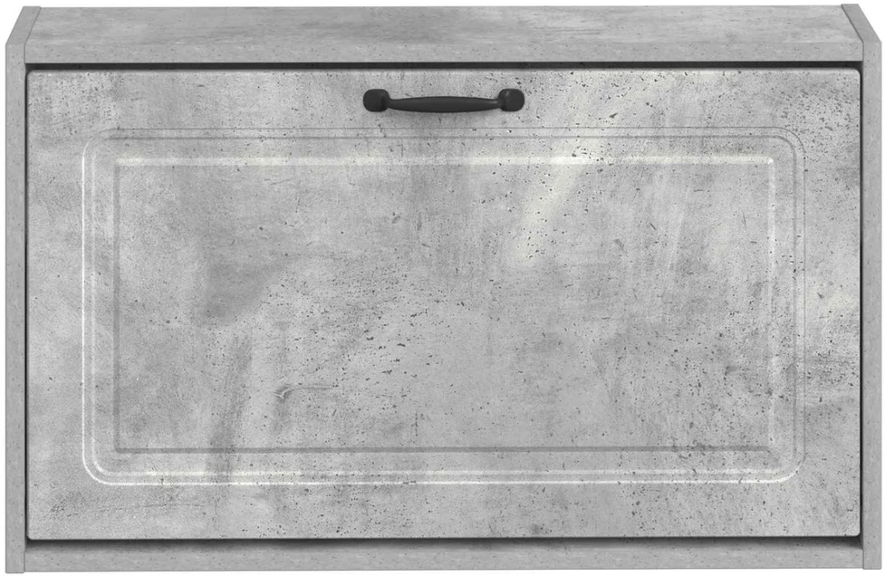 Sieninis batų kabinetas UTRECHT 71 x 17 x 43 cm Betono pilka