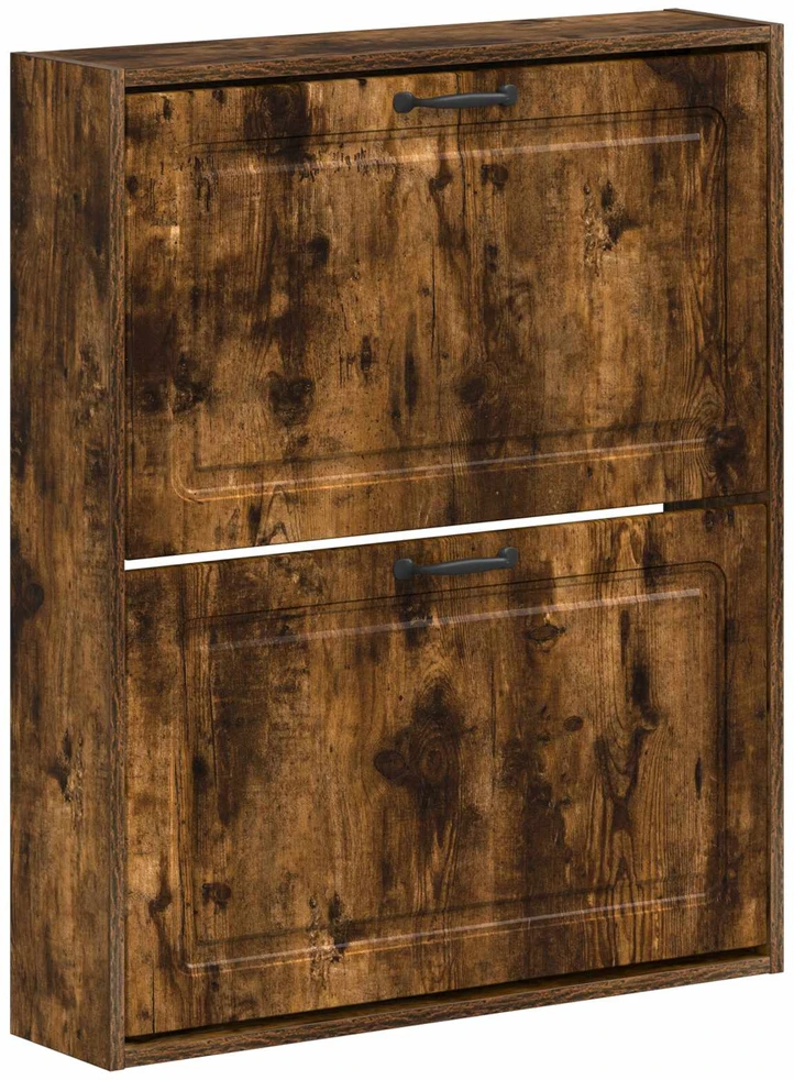 Sieninis batų kabinetas UTRECHT 71 x 17 x 86 cm Dūminio ąžuolo