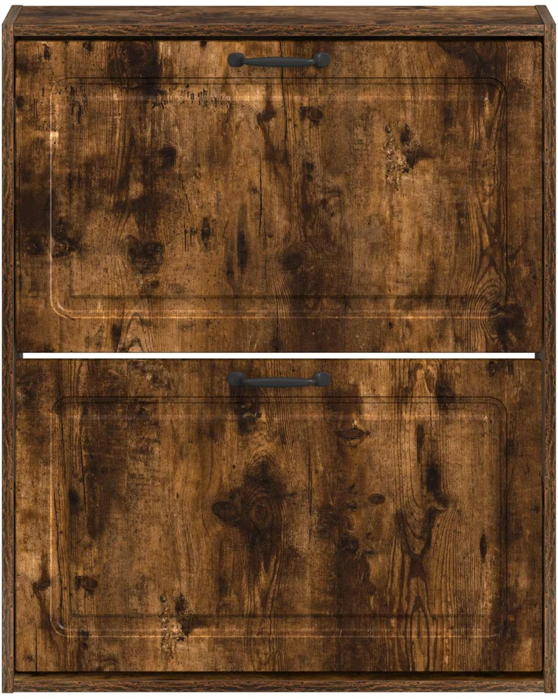 Sieninis batų kabinetas UTRECHT 71 x 17 x 86 cm Dūminio ąžuolo