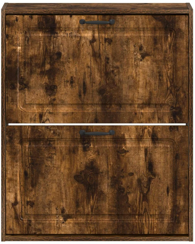 Sieninis batų kabinetas UTRECHT 71 x 17 x 86 cm Dūminio ąžuolo