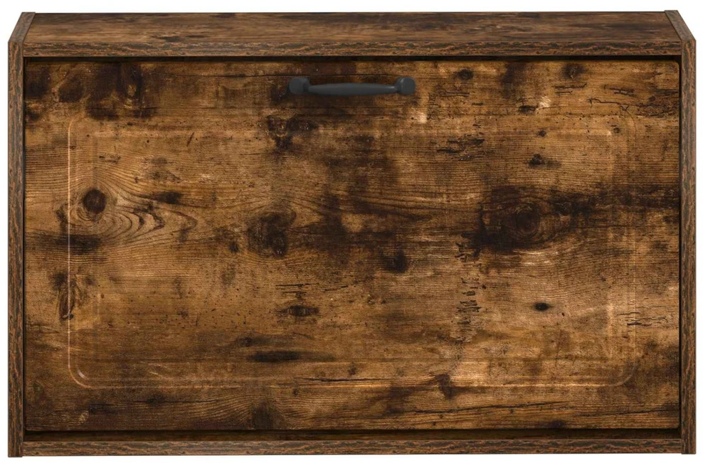 Sieninis batų kabinetas UTRECHT 71 x 17 x 43 cm Dūminio ąžuolo