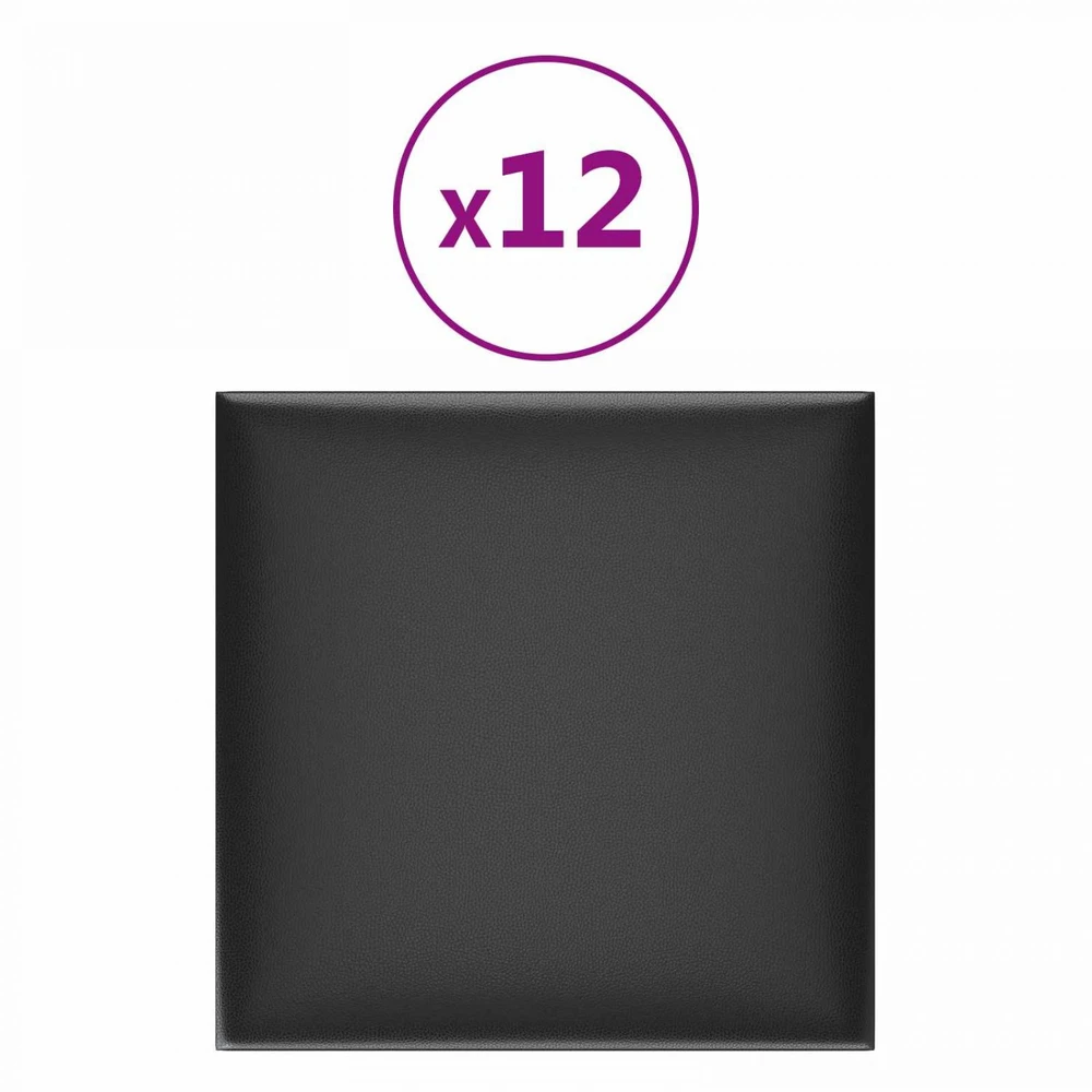 Sieninis galvūgalis 12 vnt. 30 x 30 cm Juodas audinys