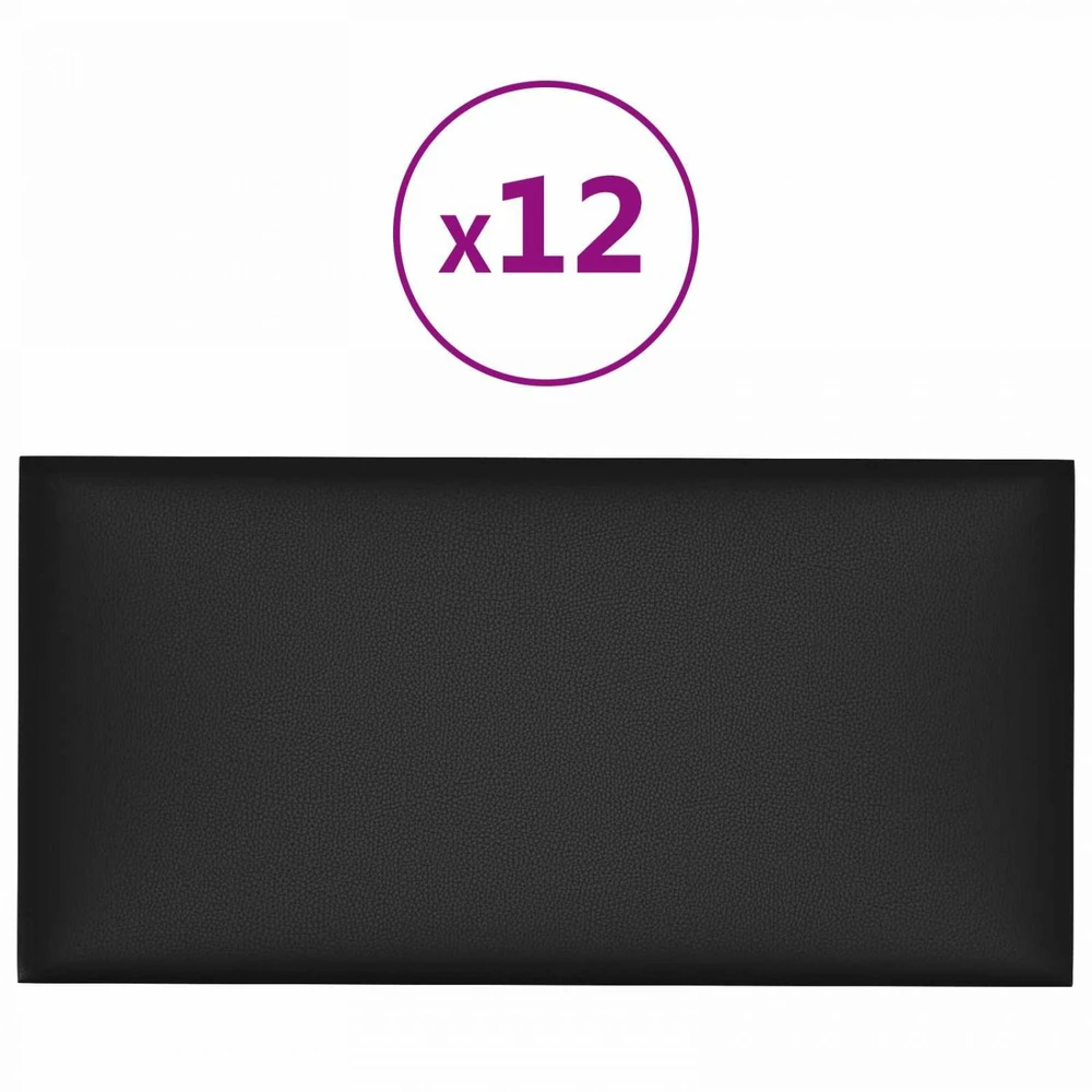 Sieninis galvūgalis 12 vnt. 60 x 30 cm Juodas audinys