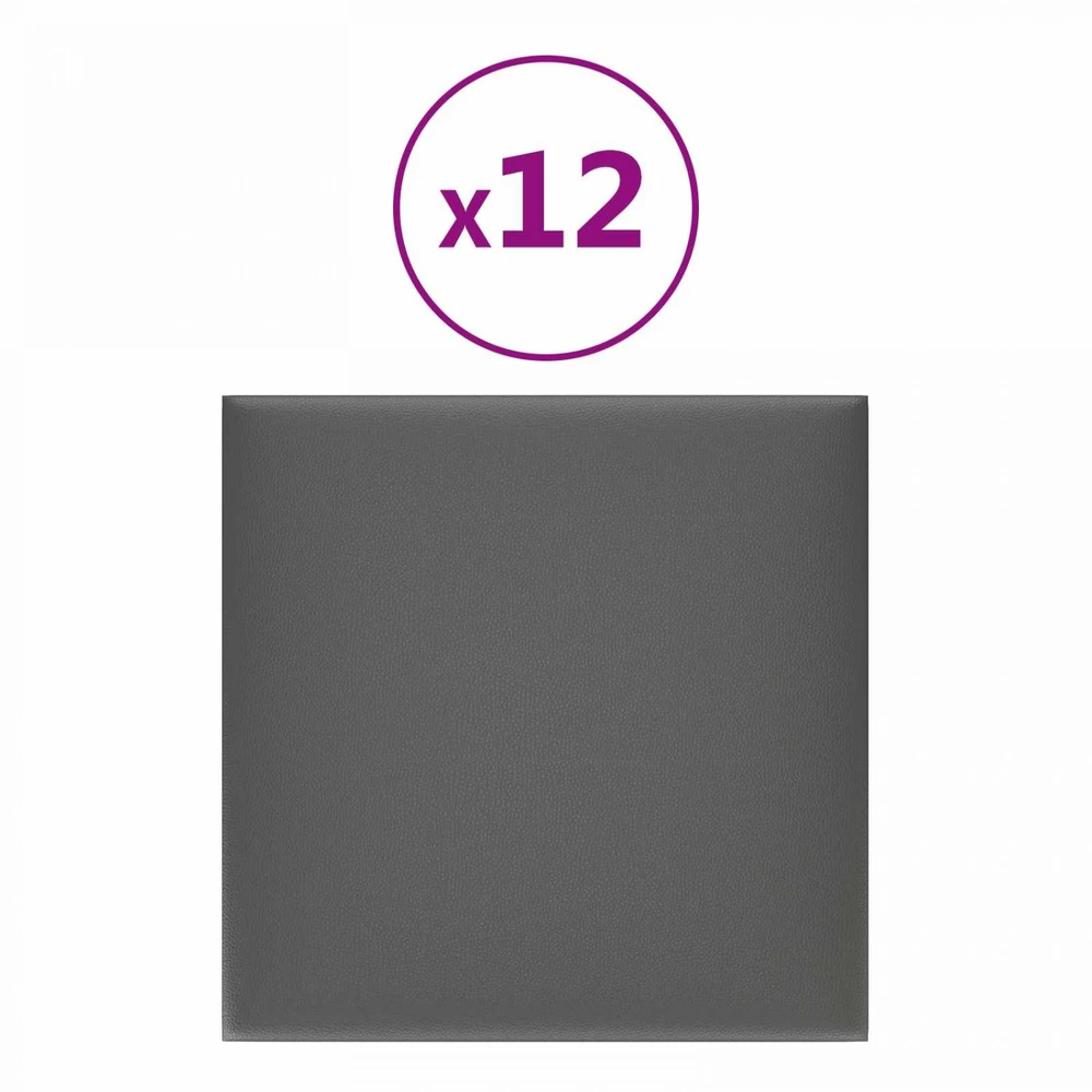 Sieninis galvūgalis 12 vnt. 30 x 30 cm Pilka audinys