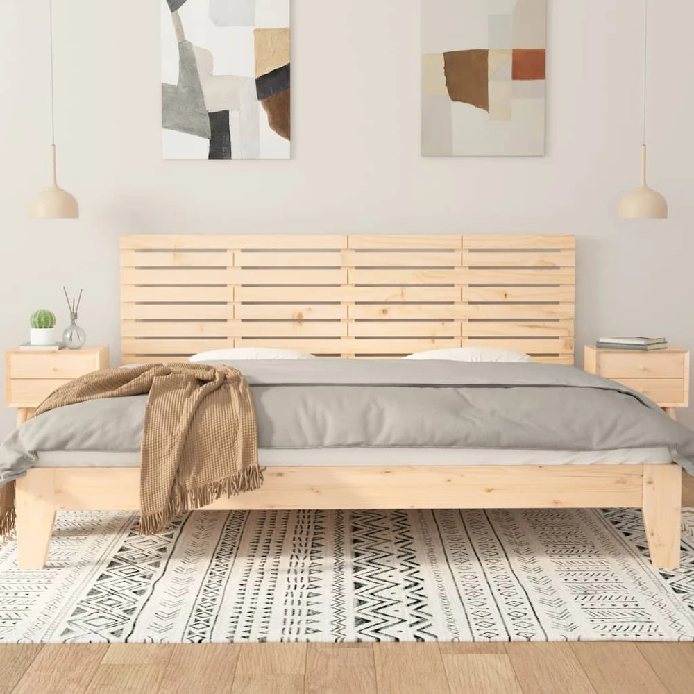 Lova Sieninis galvūgalis, 206x3x63cm, pušies medienos masyvas