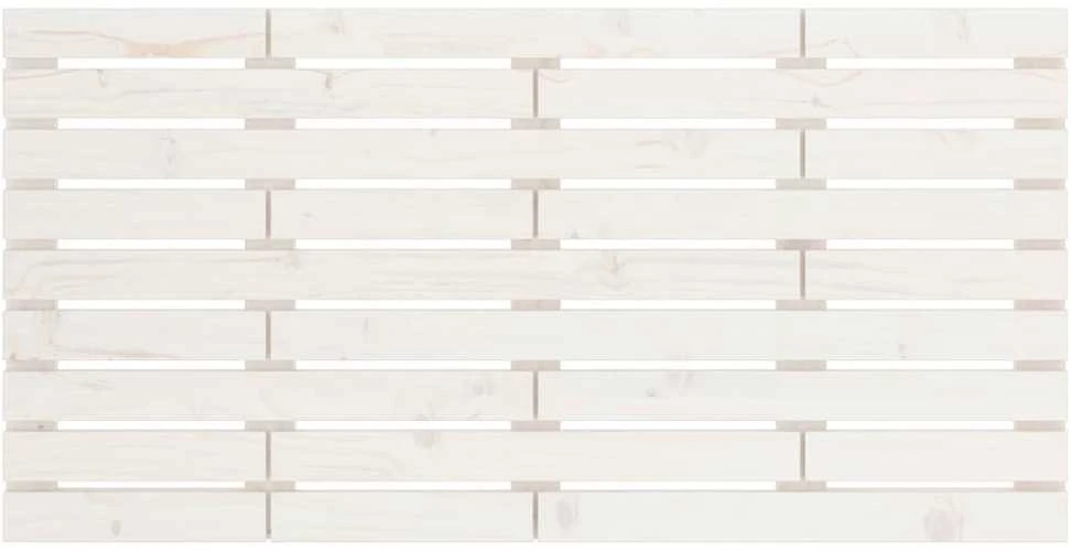 Lova Sieninis galvūgalis, baltas, 126x3x63cm, pušies masyvas