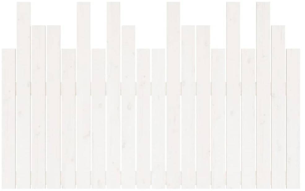 Lova Sieninis galvūgalis, baltas, 127,5x3x80cm, pušies masyvas