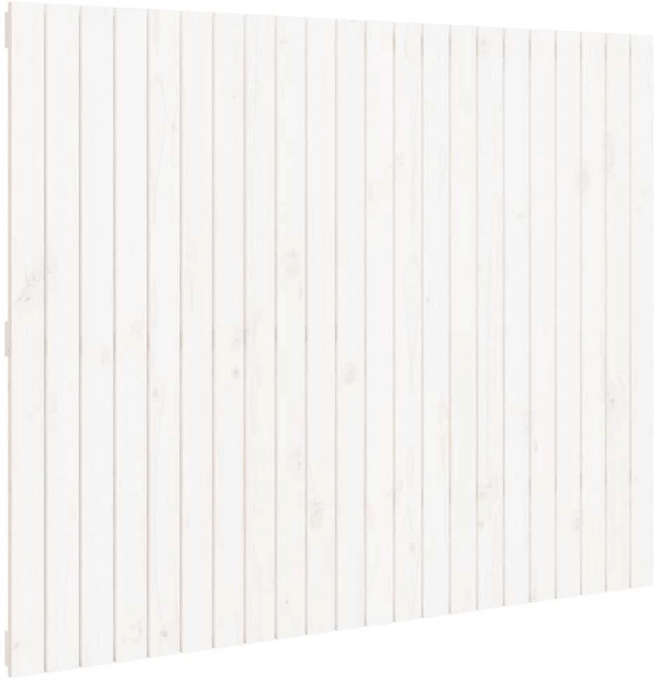 Lova Sieninis galvūgalis, baltas, 140x3x110cm, pušies masyvas