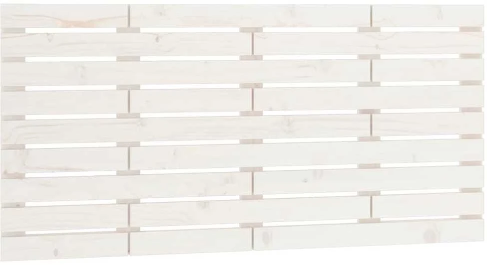 Lova Sieninis galvūgalis, baltas, 146x3x63cm, pušies masyvas