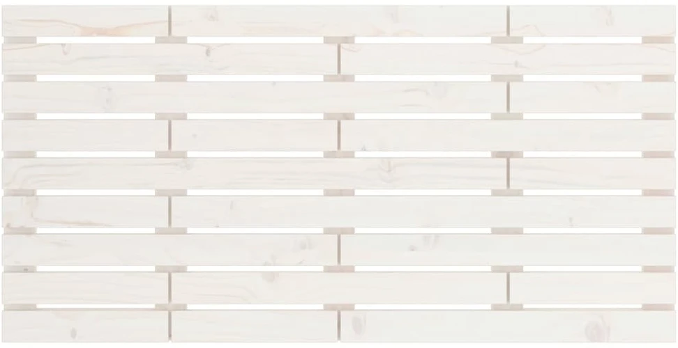 Lova Sieninis galvūgalis, baltas, 146x3x63cm, pušies masyvas