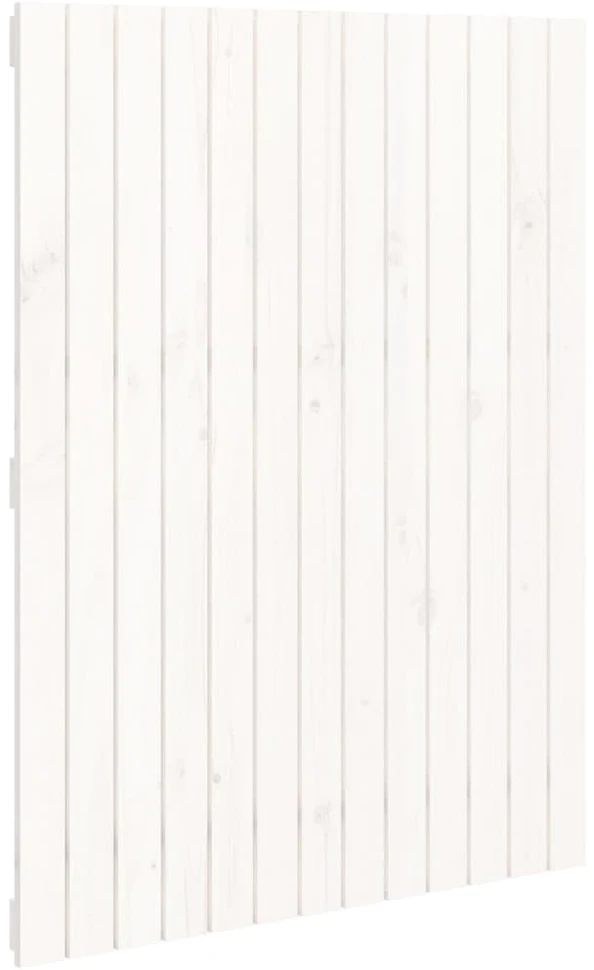 Lova Sieninis galvūgalis, baltas, 82,5x3x110cm, pušies masyvas