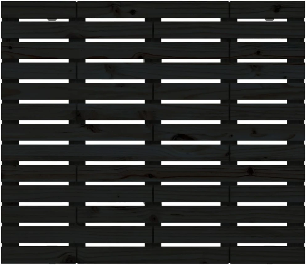 Sieninis galvūgalis, juodas, 141x3x91,5cm, pušies masyvas
