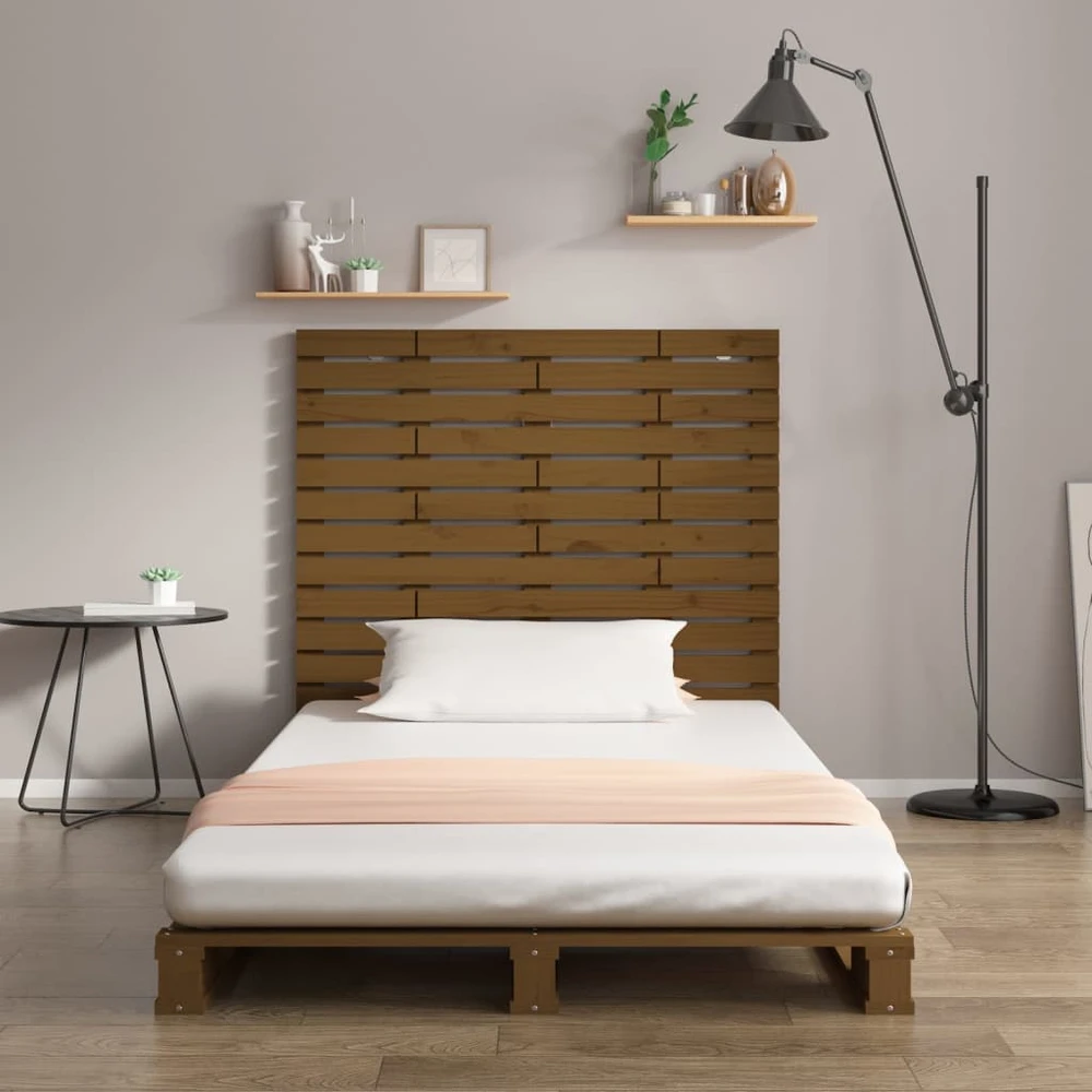 Lova Sieninis galvūgalis, medaus rudas, 106x3x91,5cm, pušies masyvas