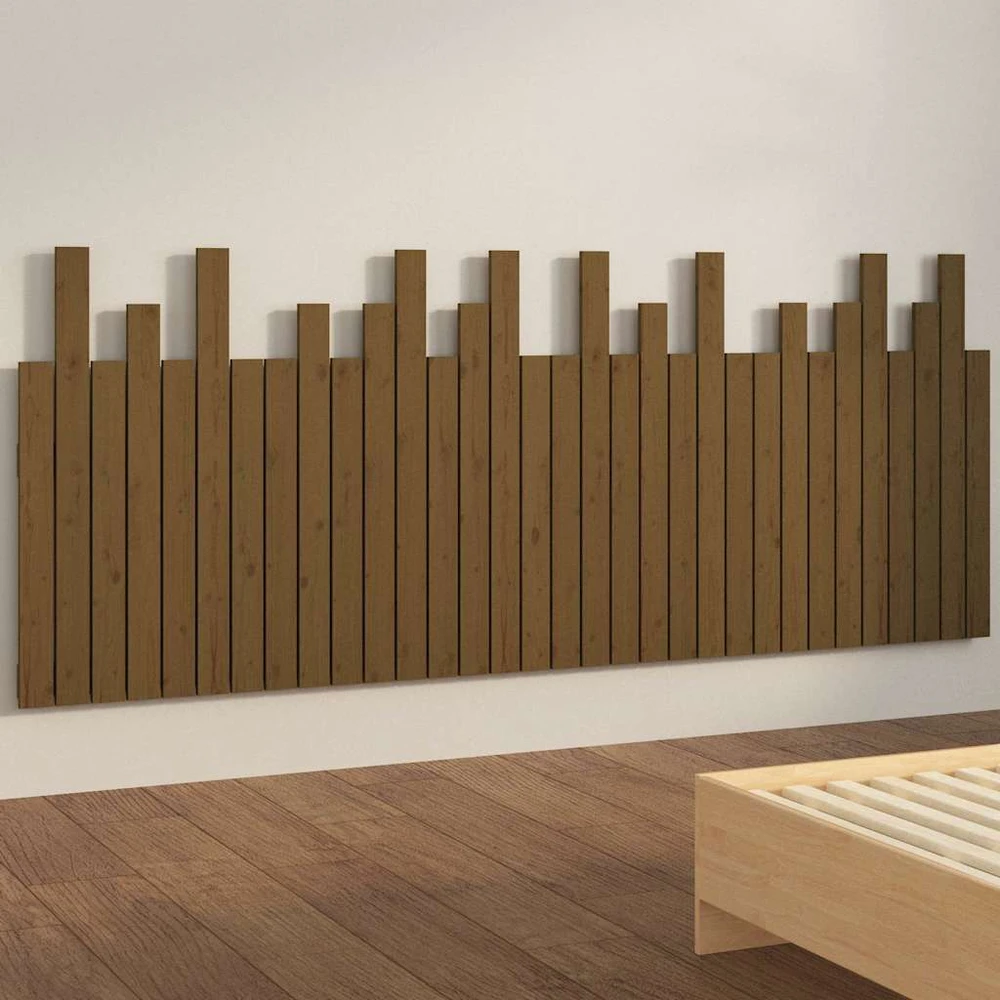 Lova Sieninis galvūgalis, medaus rudas, 204x3x80cm, pušies masyvas