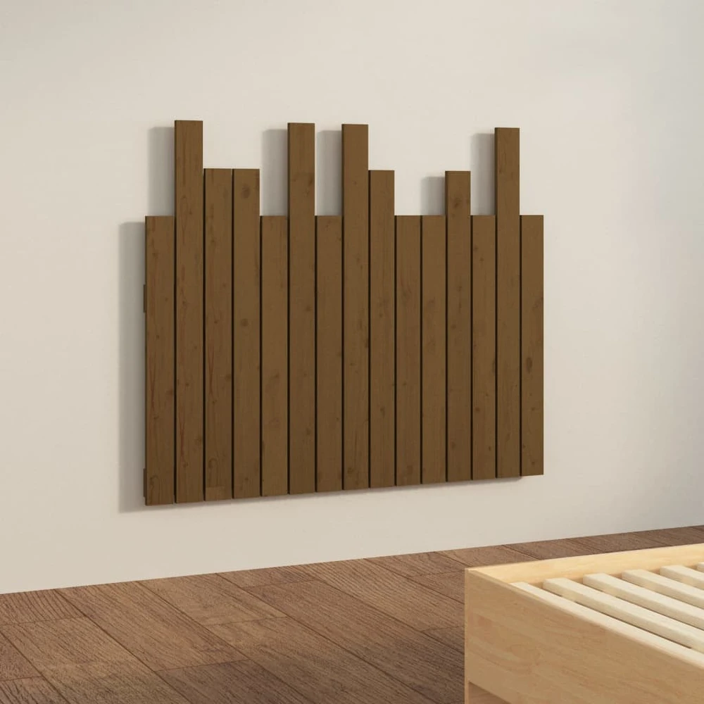 Lova Sieninis galvūgalis, medaus rudas, 95,5x3x80cm, pušies masyvas