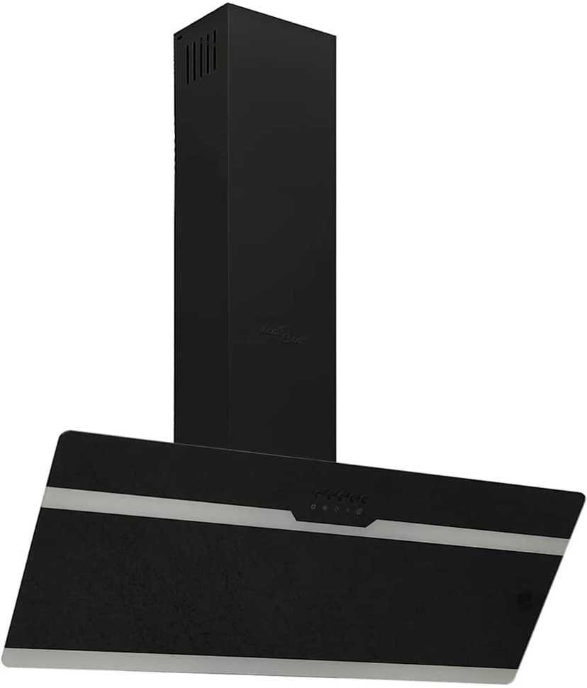 Sieninis gartraukis, juodas, 90cm, plienas ir grūdintas stiklas