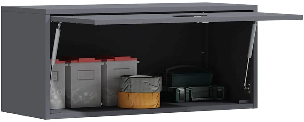 Sieninis kabinetas garažui Antracitas 80 x 33 x 35 cm