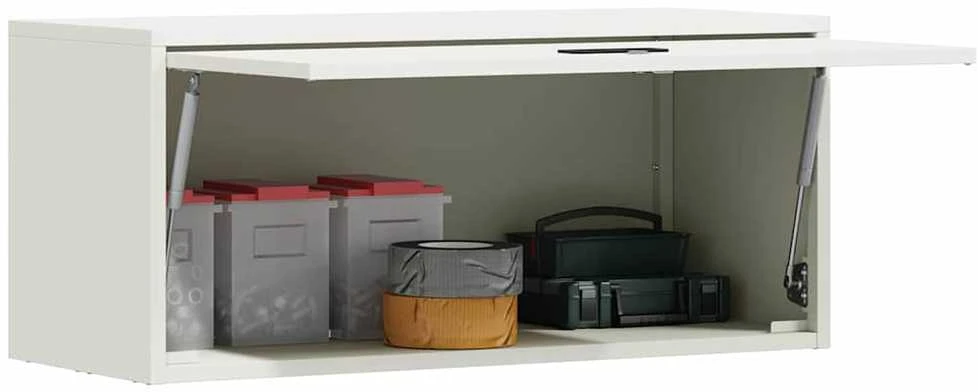 Sieninis kabinetas garažui Balta 80 x 33 x 35 cm