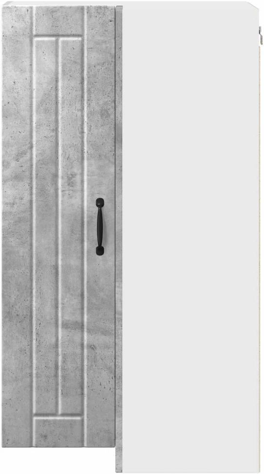 Sieninis kampinis kabinetas LUCCA Betono pilka 57 x 57 x 100 cm