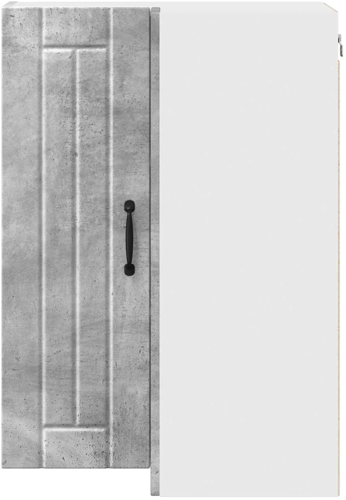 Sieninis kampinis kabinetas LUCCA Betono pilka 57 x 57 x 80 cm