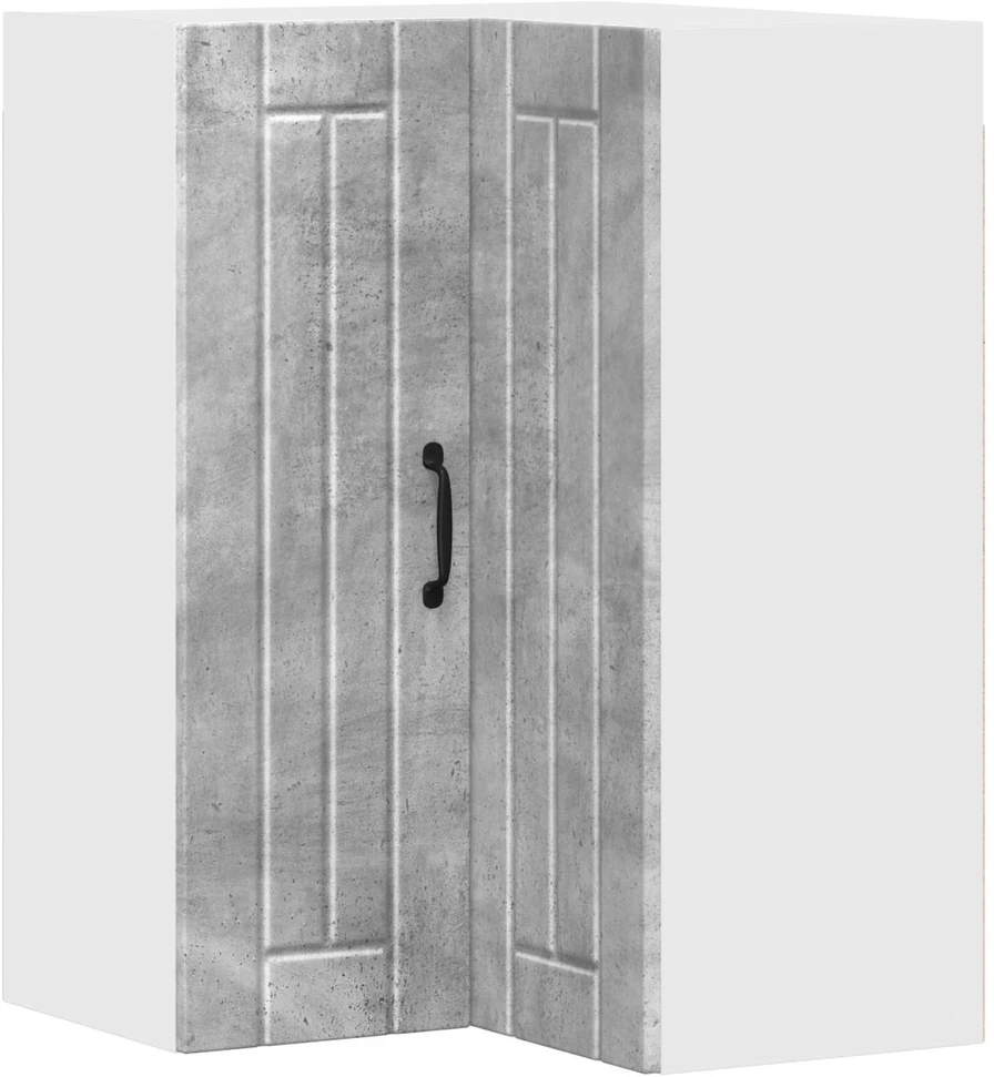 Sieninis kampinis kabinetas LUCCA Betono pilka 57 x 57 x 80 cm
