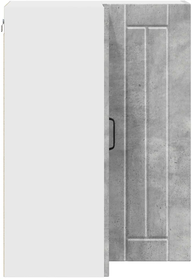 Sieninis kampinis kabinetas LUCCA Betono pilka 57 x 57 x 80 cm
