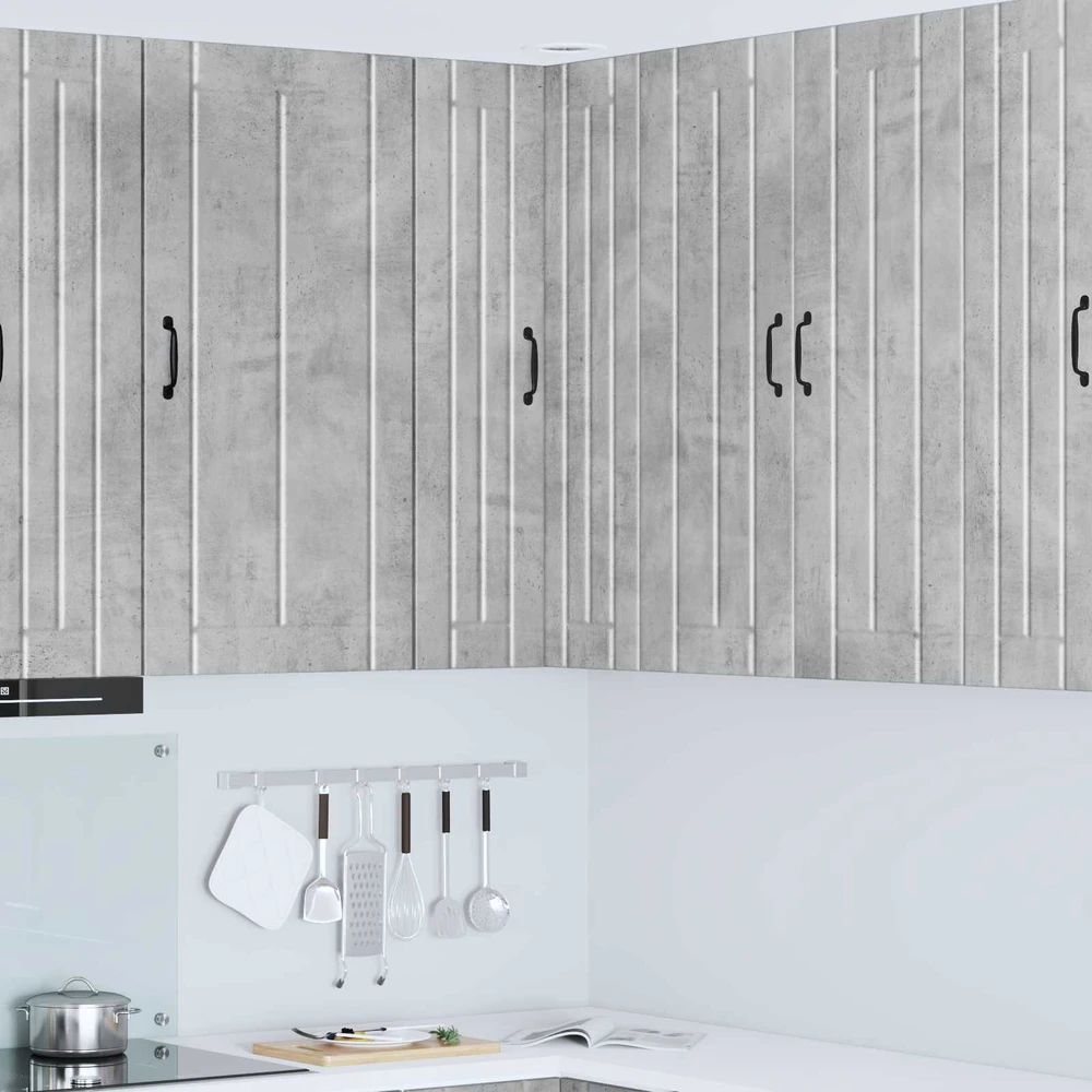 Sieninis kampinis kabinetas LUCCA Betono pilka 57 x 57 x 100 cm